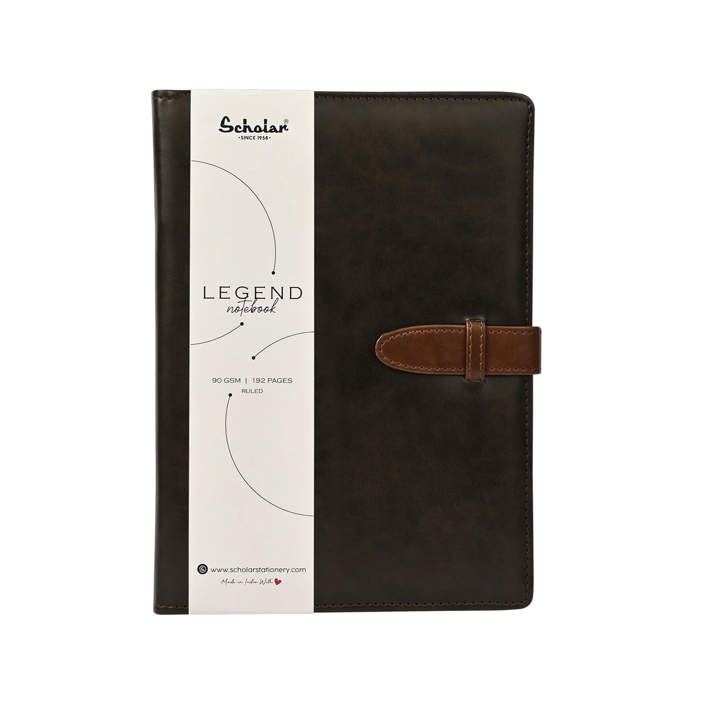 Scholar Legend Charcoal Notebook - A6 Ruled 1
