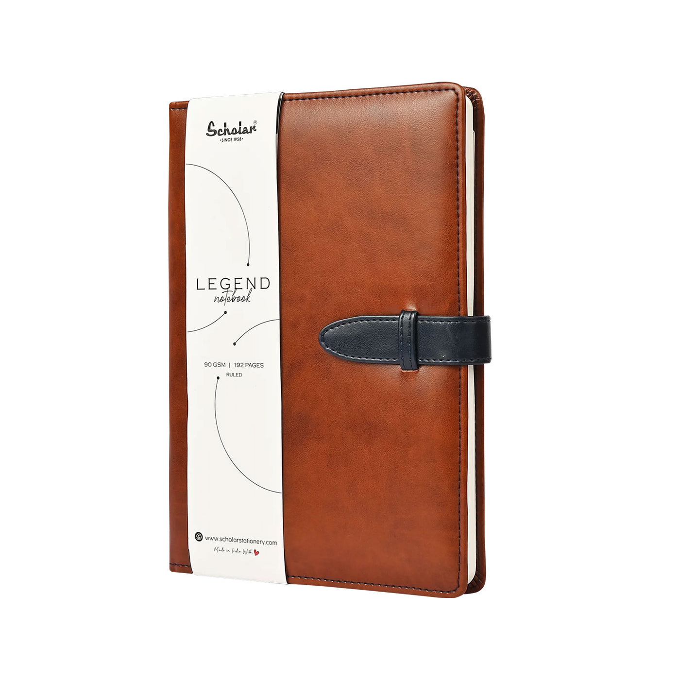 Scholar Legend Tan Notebook - A6 Ruled 2