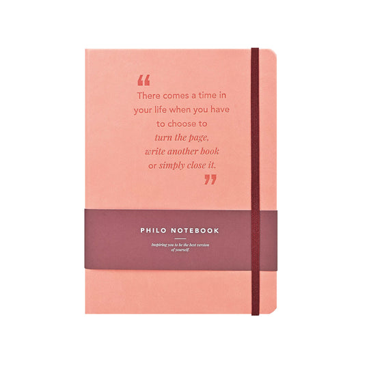 Scholar Philo Salmon Pink Notebook - A5, Ruled