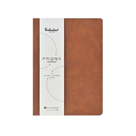 Scholar Prisma Tan Notebook - A5, Ruled