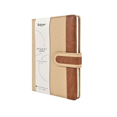 Scholar Regent Khaki Notebook - A5 Ruled 2