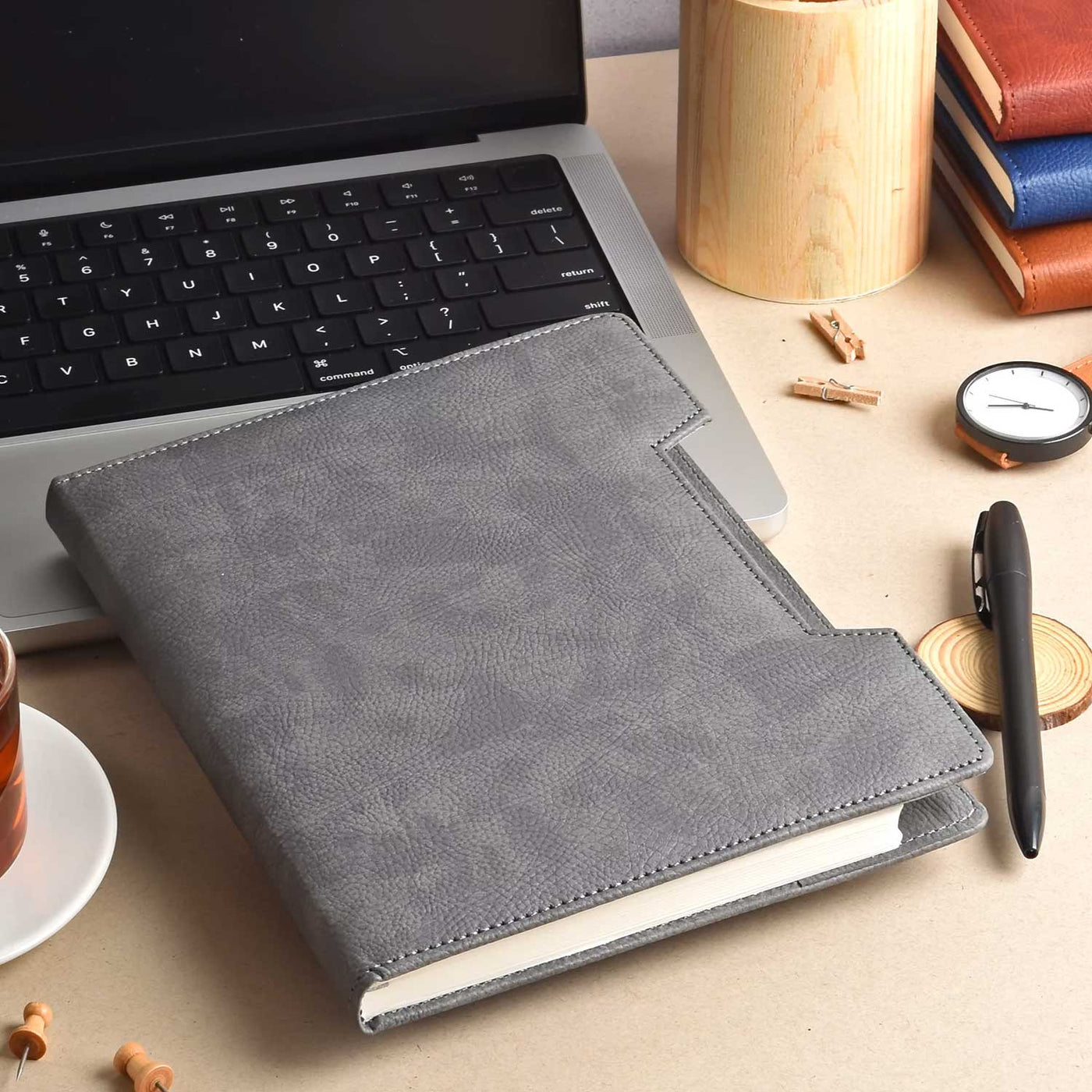 Scholar Signor Grey Notebook - A5 Ruled 4