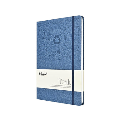 Scholar Teak Blue Notebook - A5 Ruled 2
