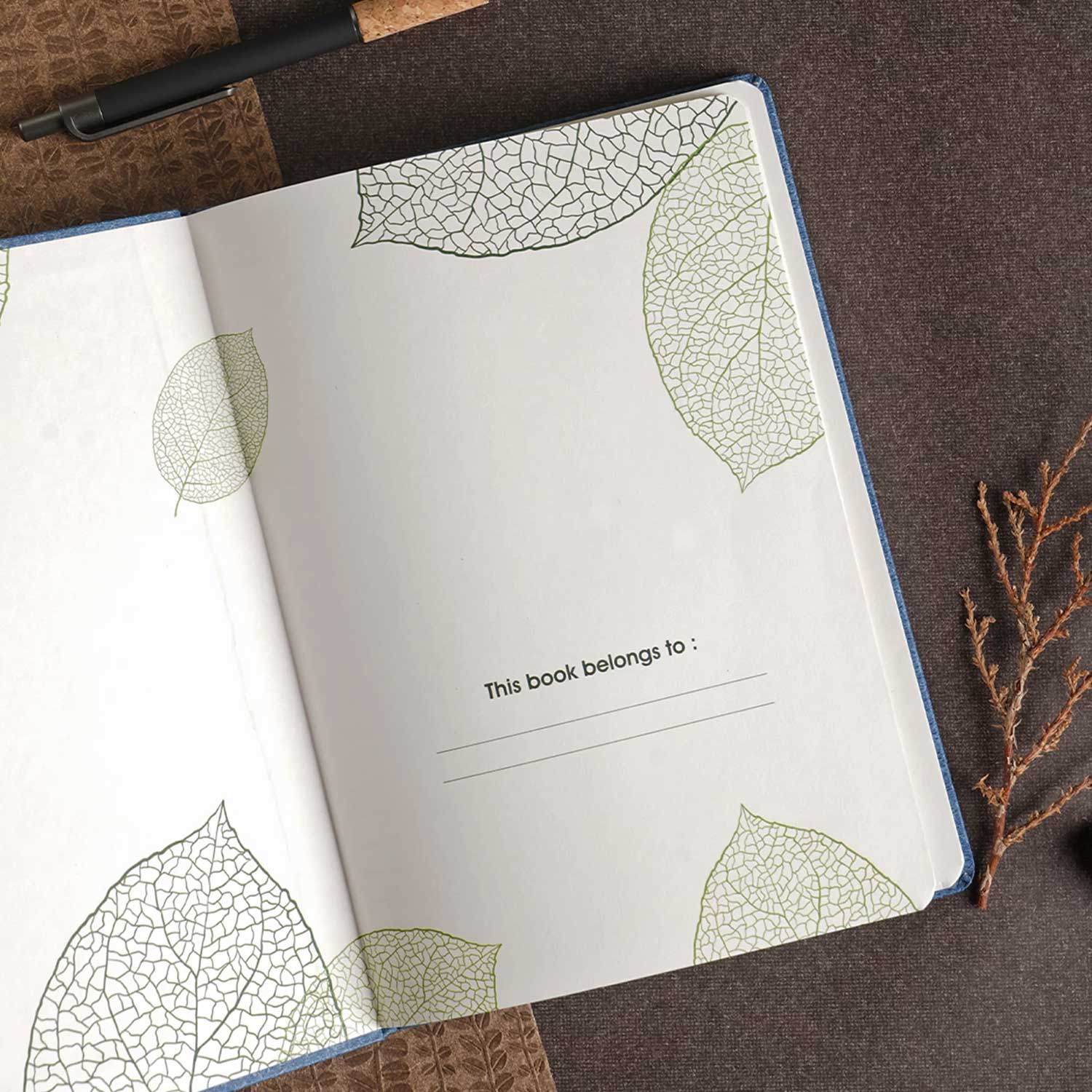 Study Blue Notebooks Scholar Teak Blue Notebook - A5, Ruled β Makoba