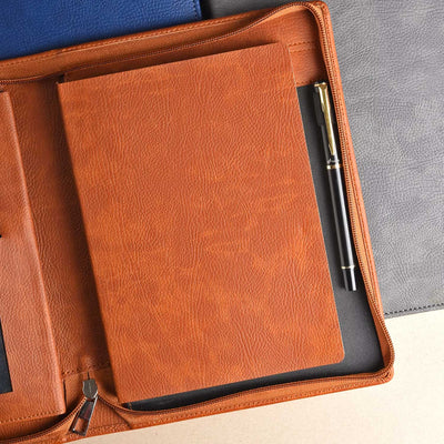 Scholar Vivant Folder Tan Notebook - A5 Ruled 6