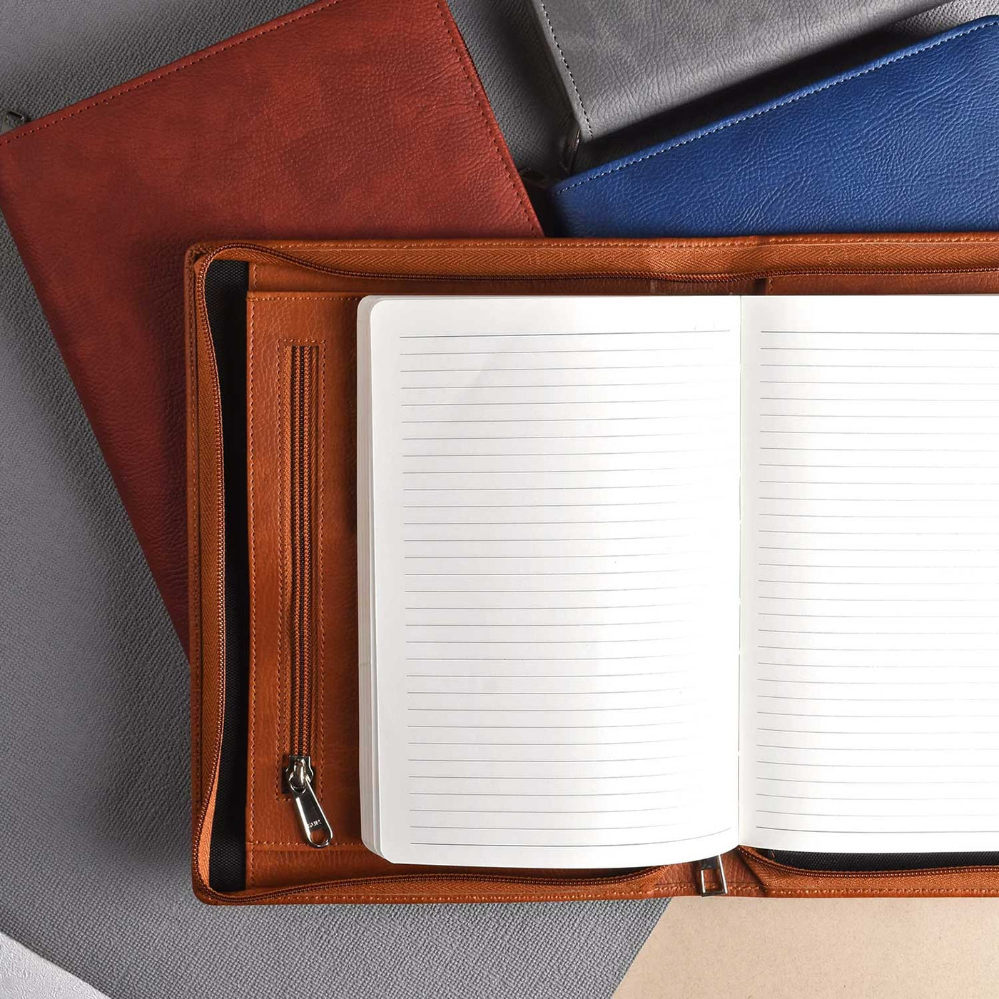 Scholar Vivant Folder Tan Notebook - A5 Ruled 7