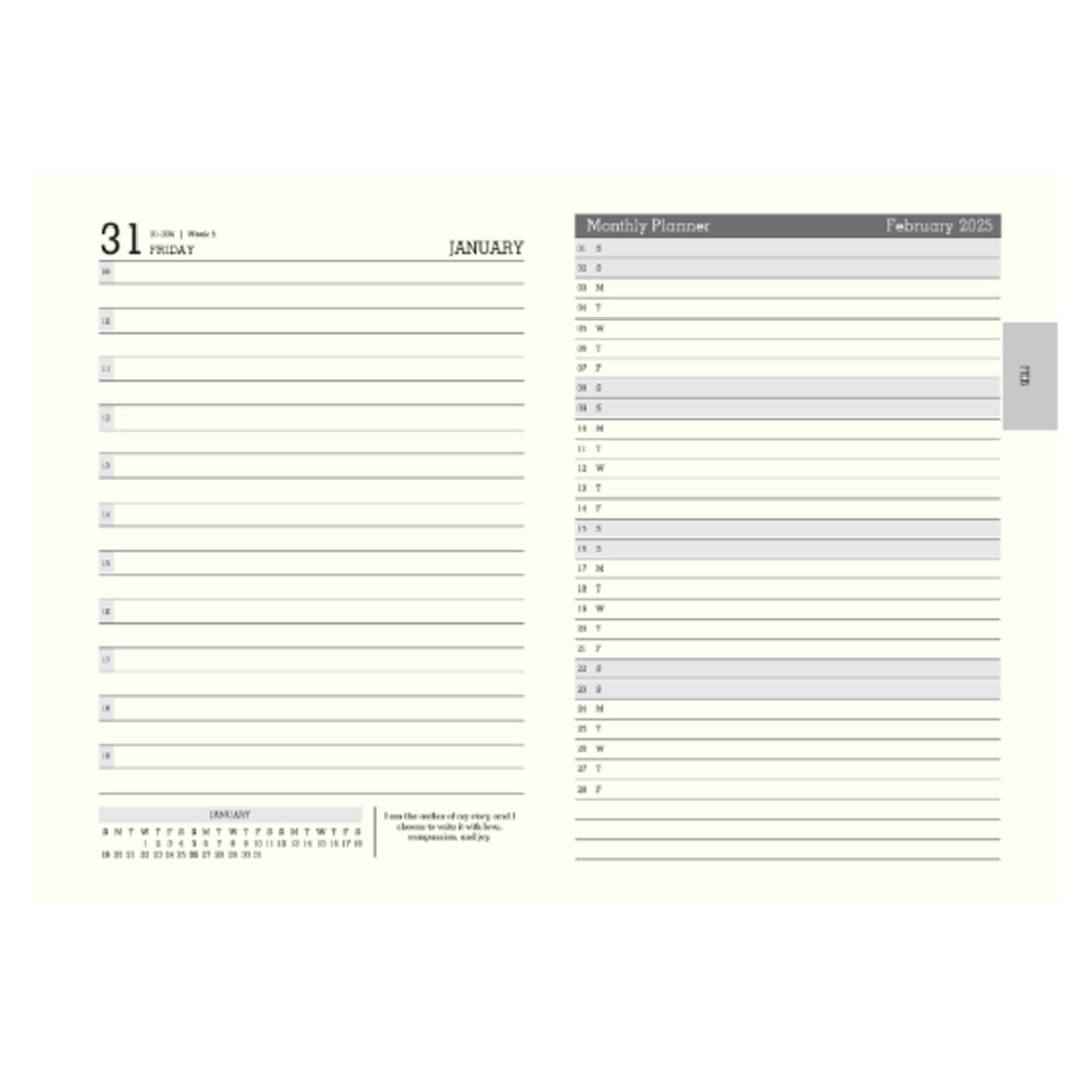 Collins Essential A5 Diary 2024 Daily Planner With Appointents - Eco