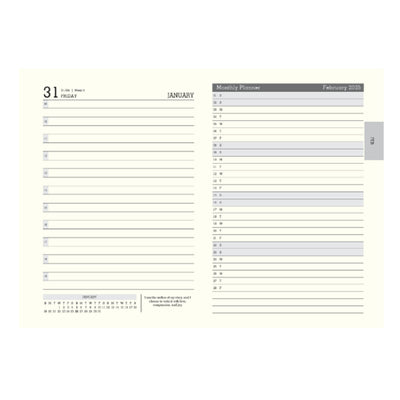 Scholar Legend 2025 A5 Daily Planner – Grey 3