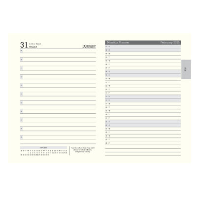 Scholar Magnet 2025 A5 Daily Planner – Blue 3