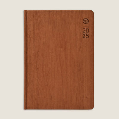 Scholar Timber 2025 A5 Daily Planner – Tan 1