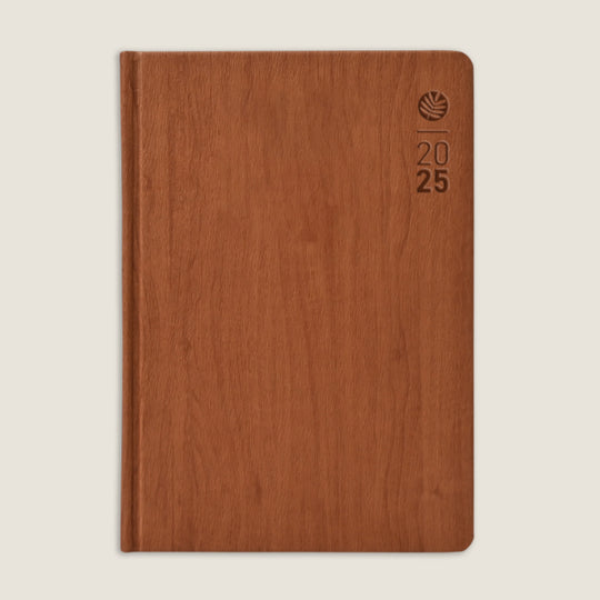 Scholar Timber 2025 B5 Daily Planner – Tan