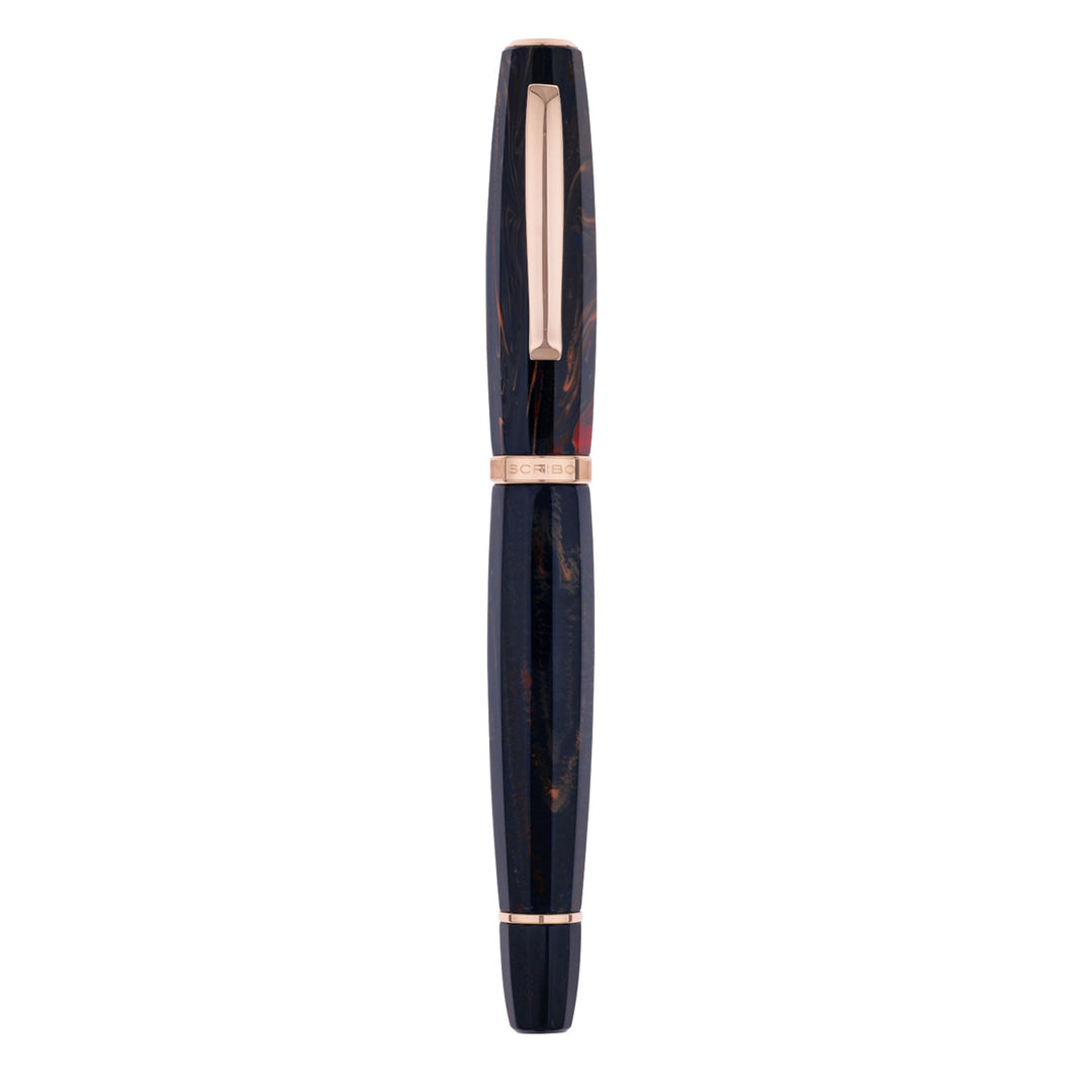 Scribo Feel 14K Fountain Pen - Blu Califfo RGT (Limited Edition