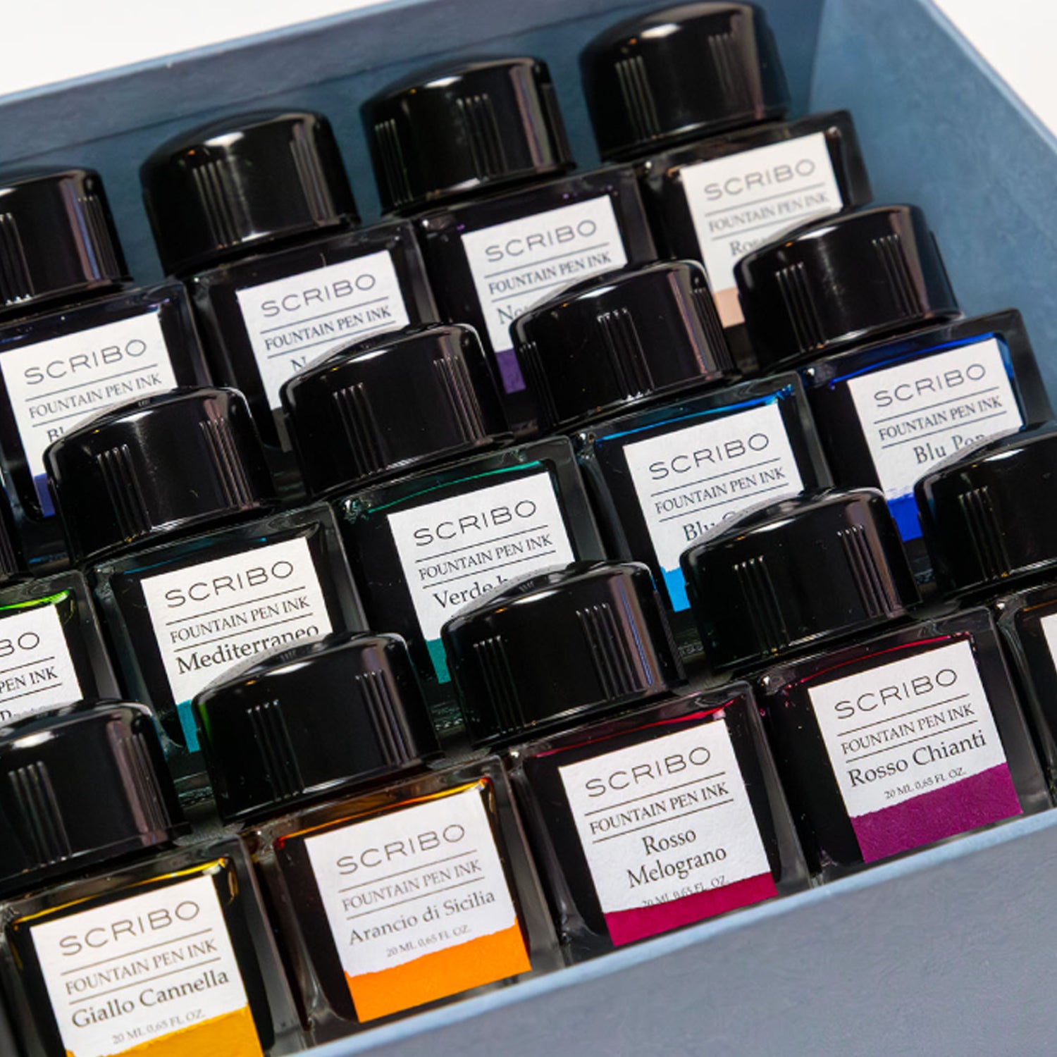 Buy Scribo Mini Ink Set | Scribo 15 Ink Bottle Set | Makoba