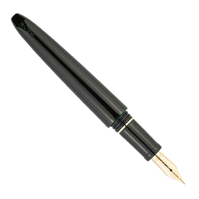 Scribo Piuma Tamenuri 14K Fountain Pen - Hane Kuro & Gold (Limited Edition)