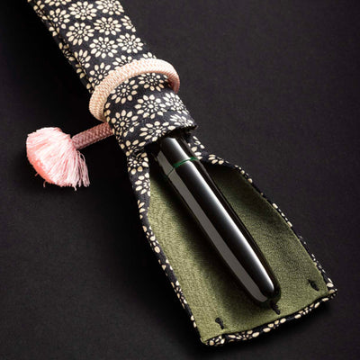 Scribo Piuma Tamenuri 14K Fountain Pen - Hane Kuro & Gold (Limited Edition)