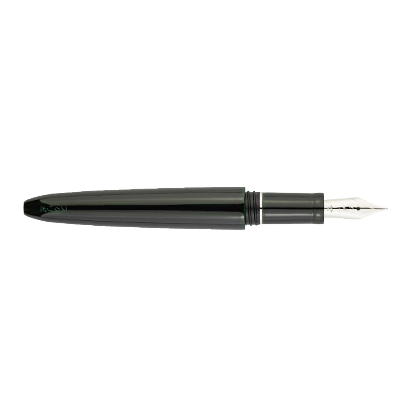 Scribo Piuma Tamenuri 14K Fountain Pen - Hane Kuro & Platinum (Limited Edition)