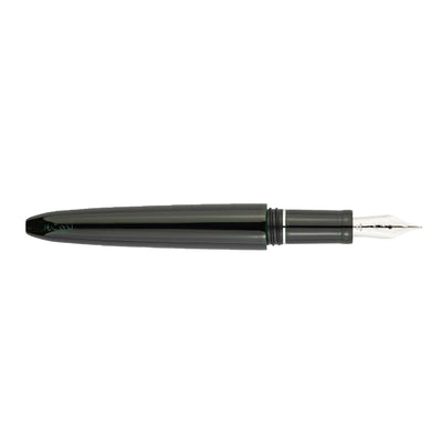 Scribo Piuma Tamenuri 14K Fountain Pen - Hane Kuro & Platinum (Limited Edition)