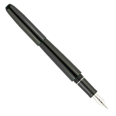 Scribo Piuma Tamenuri 14K Fountain Pen - Hane Kuro & Platinum (Limited Edition)