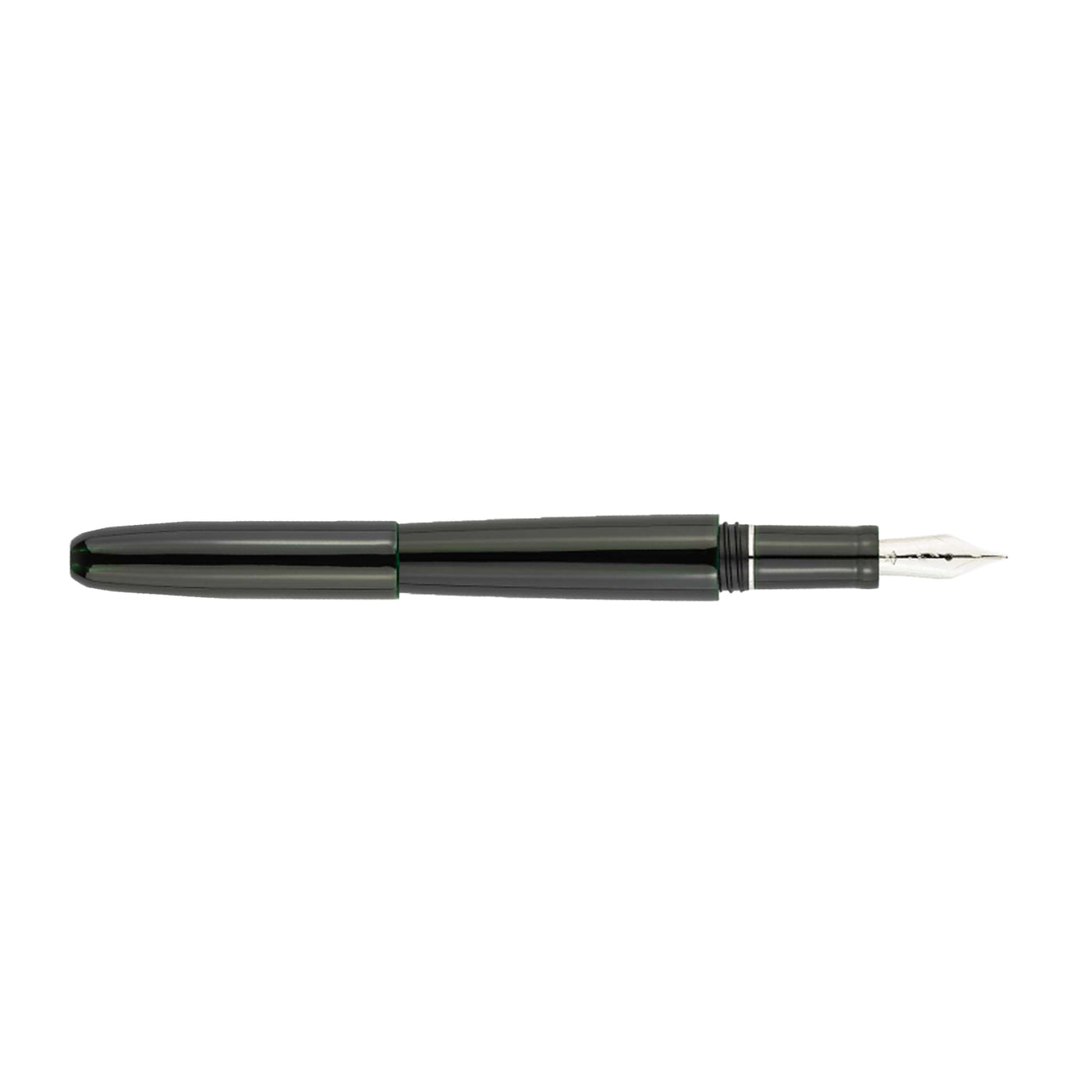 Scribo Piuma Tamenuri 14K Fountain Pen - Hane Kuro & Platinum (Limited Edition)