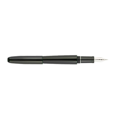 Scribo Piuma Tamenuri 14K Fountain Pen - Hane Kuro & Platinum (Limited Edition)