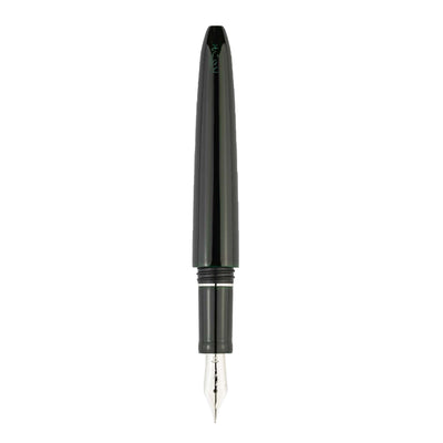 Scribo Piuma Tamenuri 14K Fountain Pen - Hane Kuro & Platinum (Limited Edition)