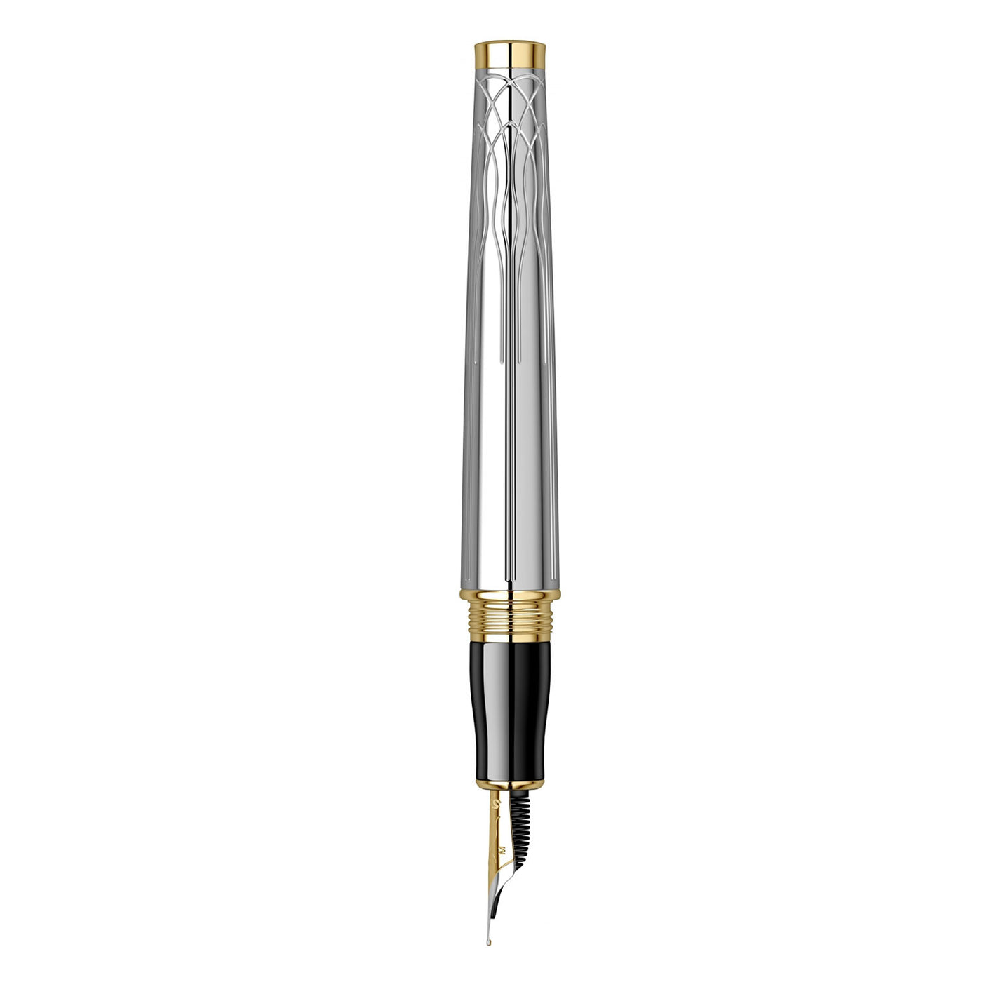 Scrikss Heritage Fountain Pen, Chrome GT 5