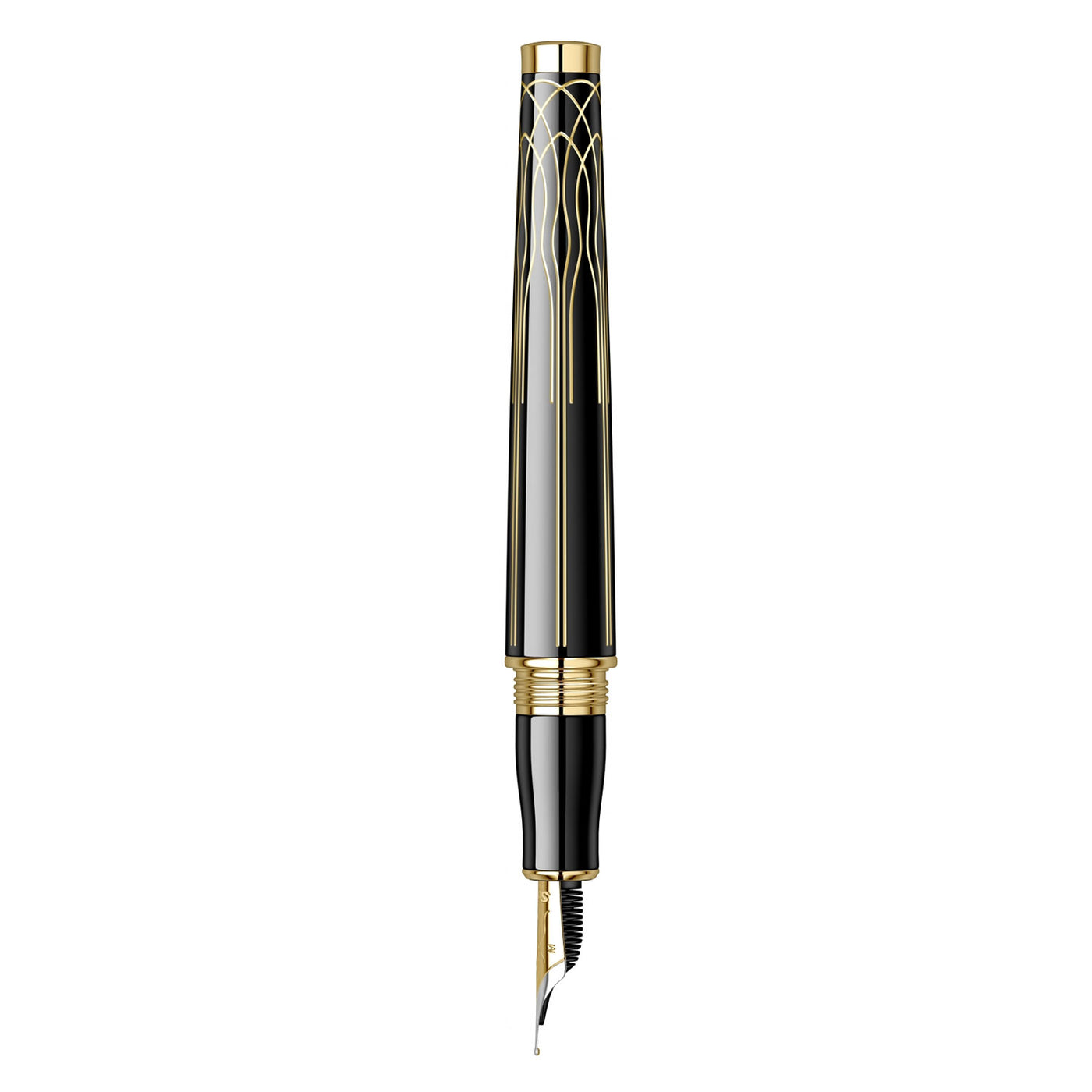 Scrikss Heritage Fountain Pen - Custom Black GT 5