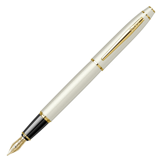 Scrikss Noble 35 Fountain Pen - Pearl White GT