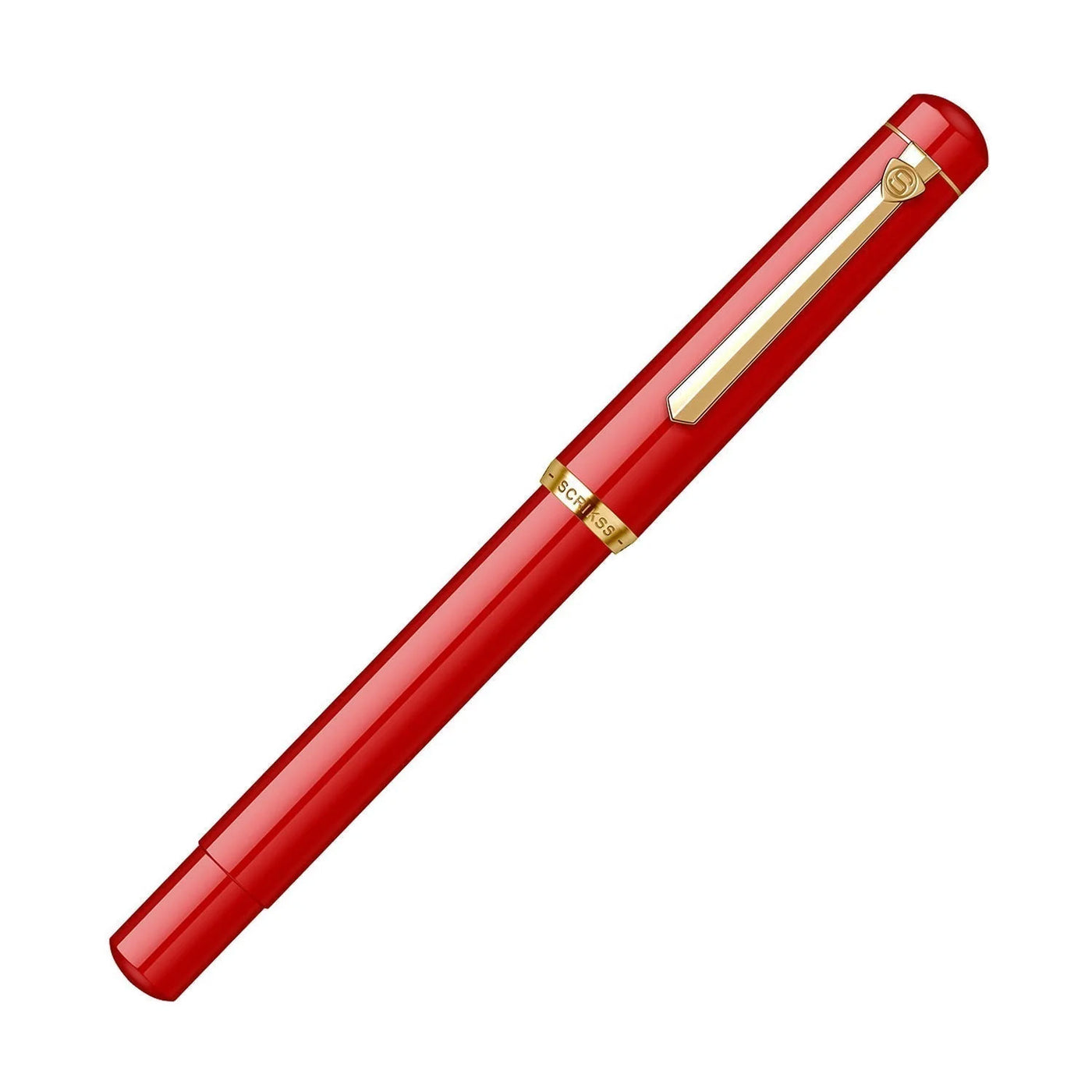 Scrikss 419 Fountain Pen - Red GT 4