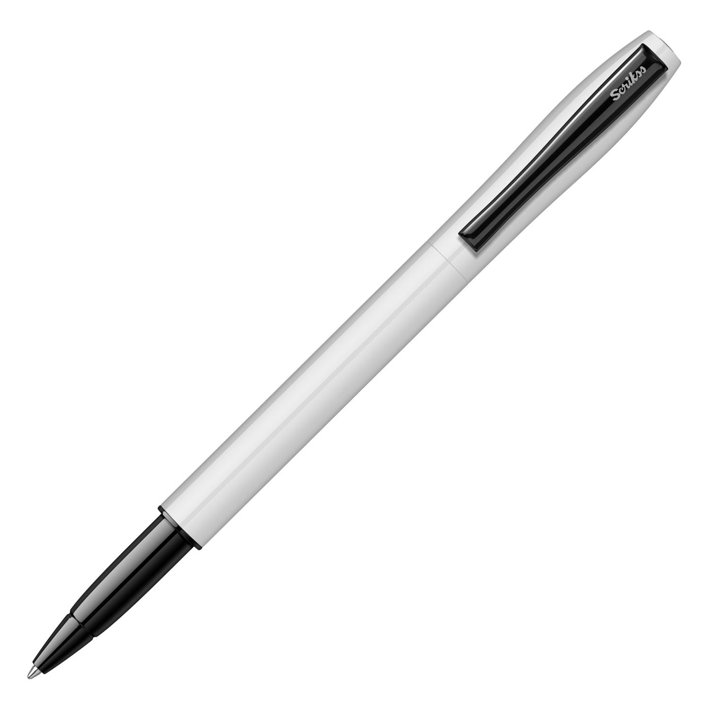 Scrikss Carnaval Roller Ball Pen - White Glossy BT 1