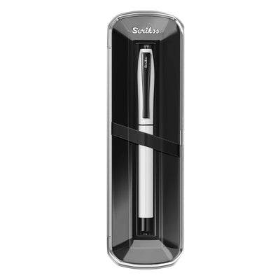 Scrikss Carnaval Roller Ball Pen - White Glossy BT 8