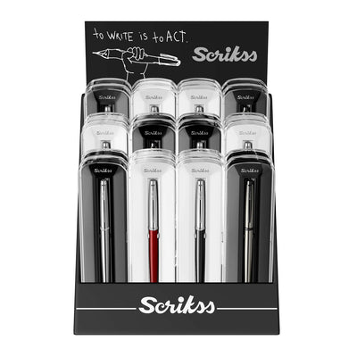 Scrikss Metropolis 800 Roller Ball Pen - Black CT 10