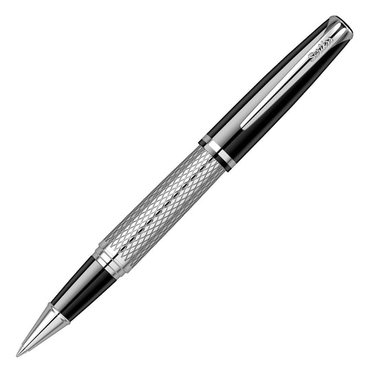 Scrikss Pera 477 Roller Ball Pen - Black Chrome CT