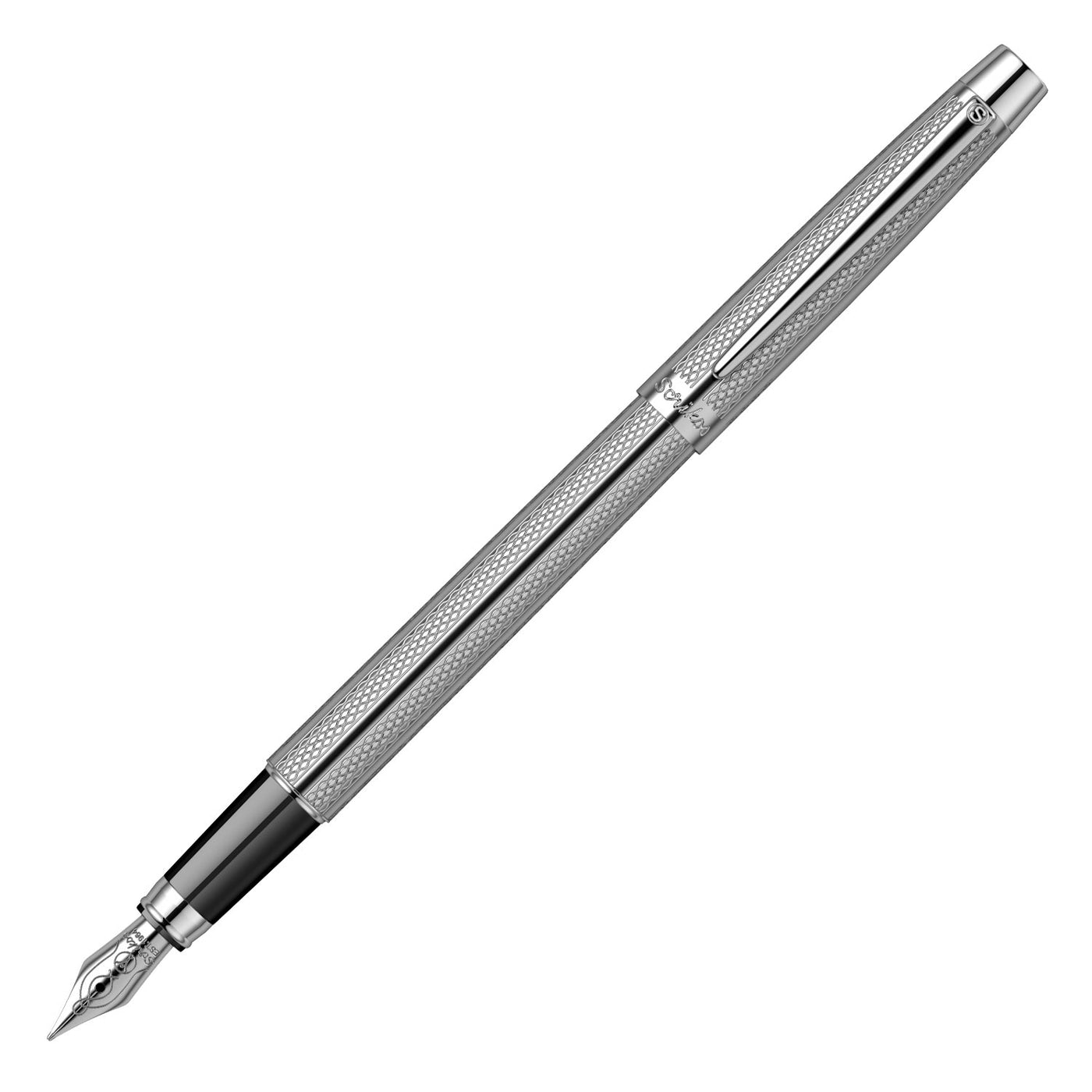 Scrikss Venus 722 Fountain Pen, Chrome / Chrome Trim - Steel Nib 1