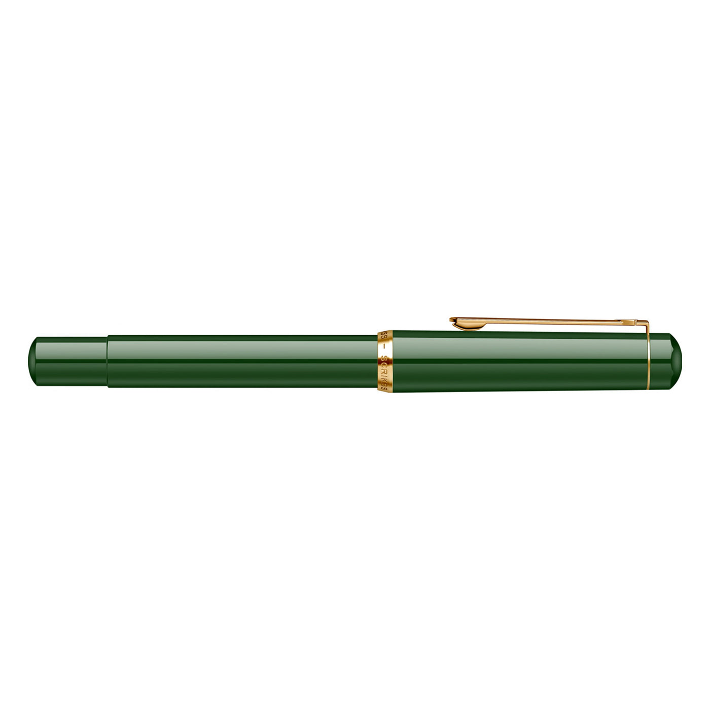 Scrikss 419 Fountain Pen - Dark Green GT