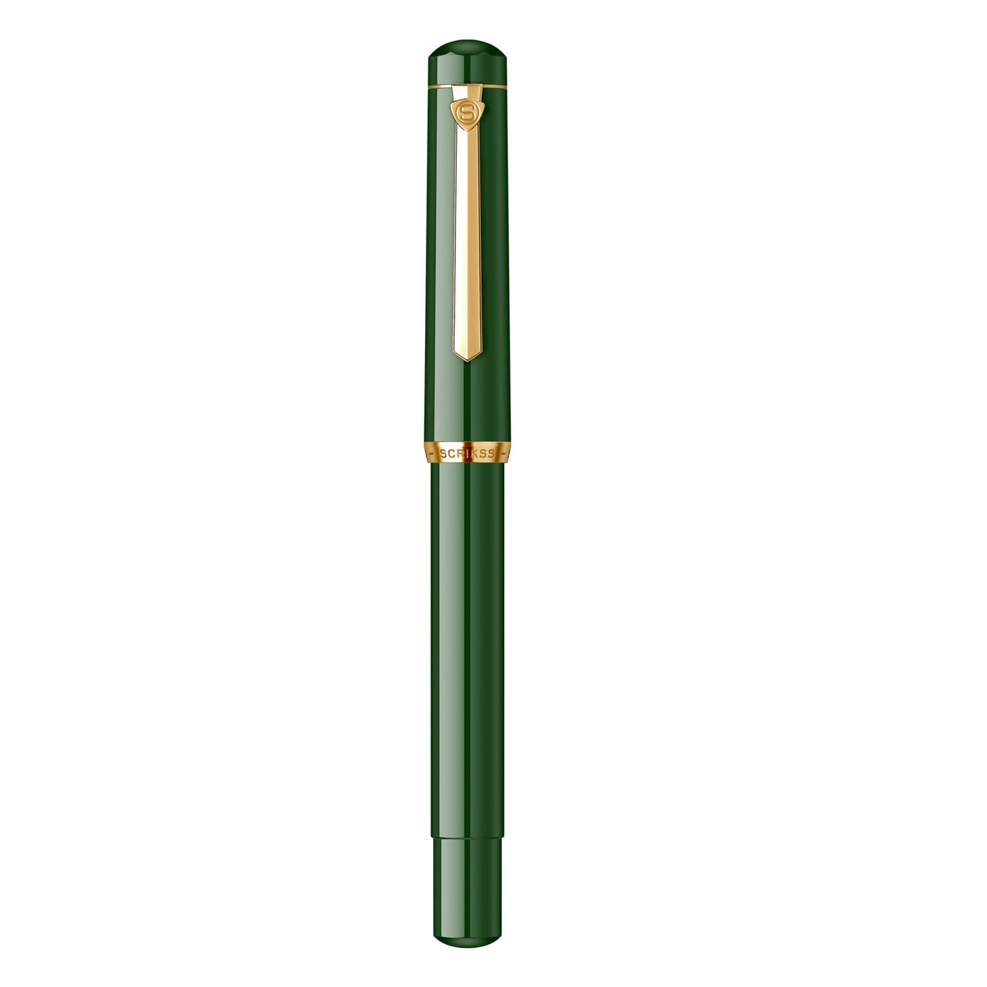Scrikss 419 Fountain Pen - Dark Green GT 5