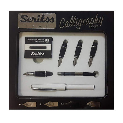 Scrikss Calligraphy Pen Set - White CT 1