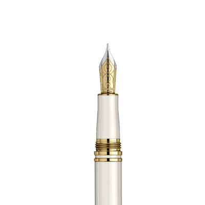 Scrikss Fortune Fountain Pen - White GT