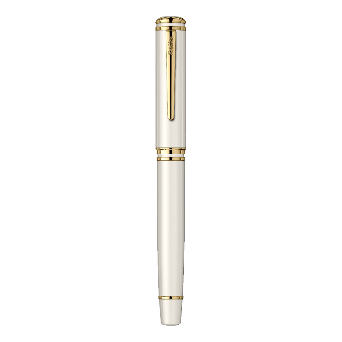 Scrikss Fortune Fountain Pen - White GT