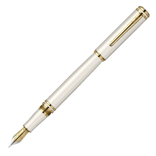 Scrikss Fortune Fountain Pen - White GT