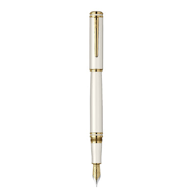 Scrikss Fortune Fountain Pen - White GT