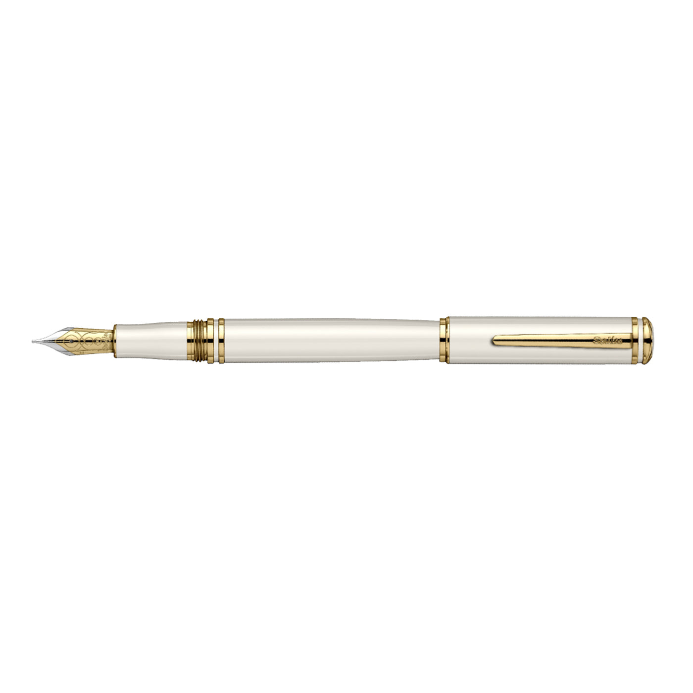 Scrikss Fortune Fountain Pen - White GT