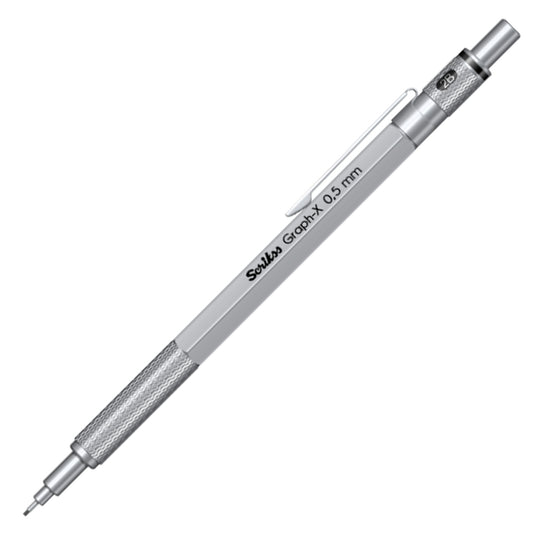 Scrikss Graph-X 0.5mm Mechanical Pencil - Satin Chrome