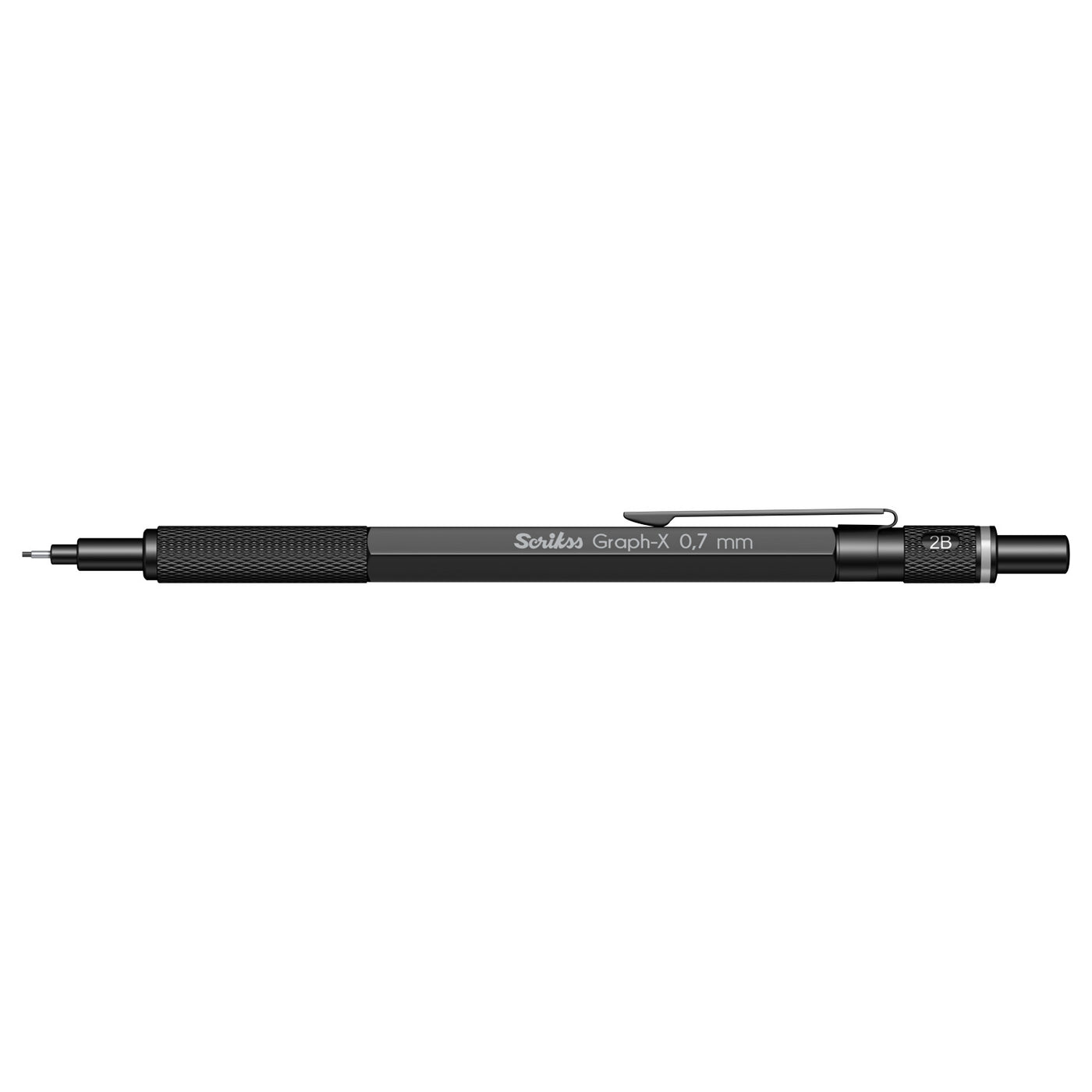 Scrikss Graph-X 0.7mm Mechanical Pencil - Matte Black