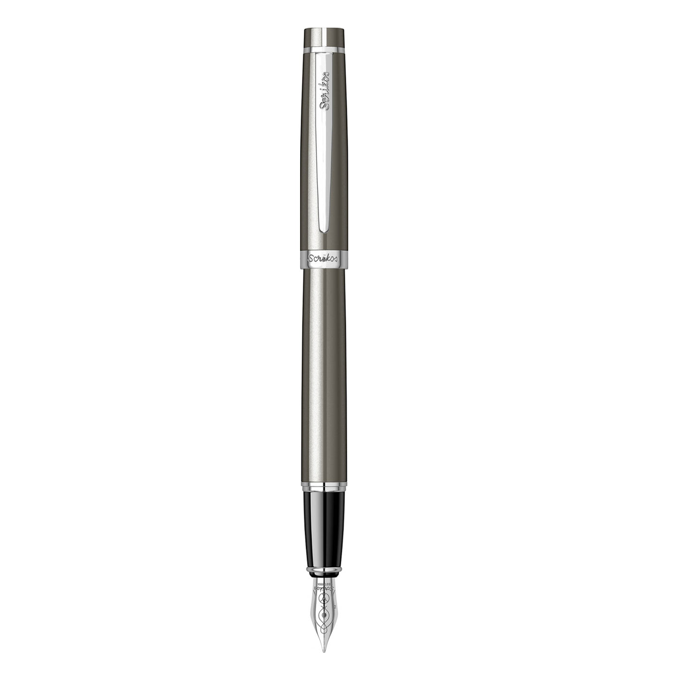 Scrikss Honour 38 Fountain Pen - Smoke Grey CT 2