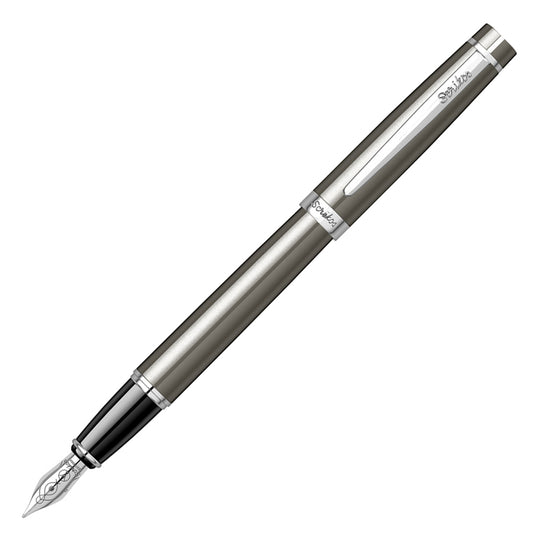Scrikss Honour 38 Fountain Pen - Smoke Grey CT