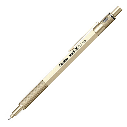 Scrikss Matri-X 0.7mm Mechanical Pencil - Metallic Gold PVD