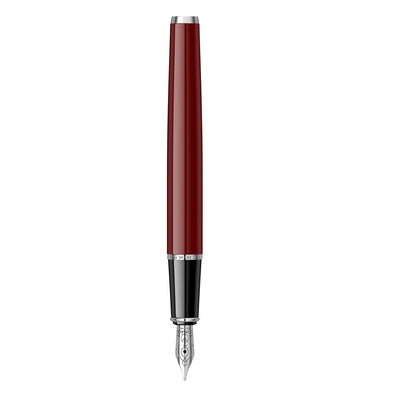 Scrikss Metropolis 78 Fountain Pen - Burgundy Chrome CT 3