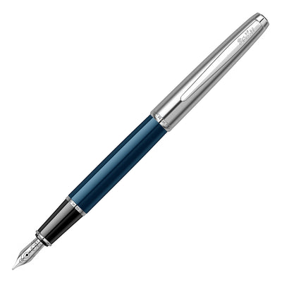 Scrikss Metropolis 78 Fountain Pen - Navy Chrome CT 1