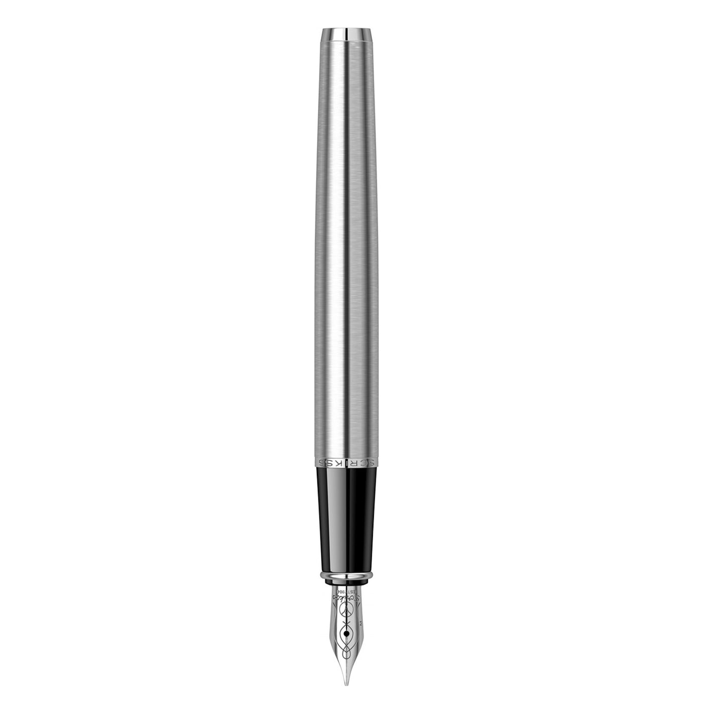 Scrikss Metropolis 78 Fountain Pen - Stainless Steel CT 3